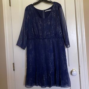Navy semi-formal evening dress